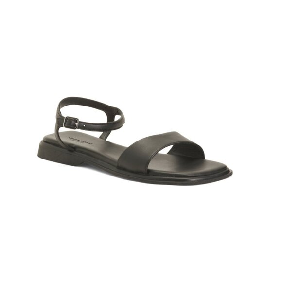 VAGABOND SHOEMAKERS Black Leather Izzy Flat Sandals - Picture 1 of 2